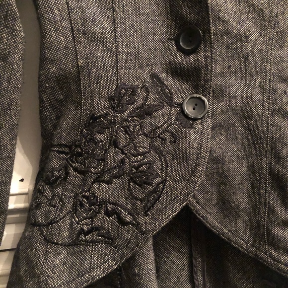 Embroidered Wool Blazer - Picture 2 of 4